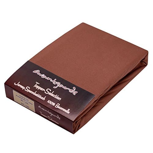AVANTGARDE Spannbettlaken 180x200–200x220 cm, 40 cm Steg – 100% Jersey-Baumwolle 170 g/m², OEKO-TEX – passend für Boxspr