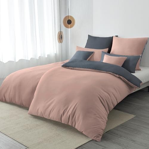 Kissenbezug 40x80 cm 2er Set – 100% Mikrofaser Beige, weich & bügelfrei mit Reißverschluss