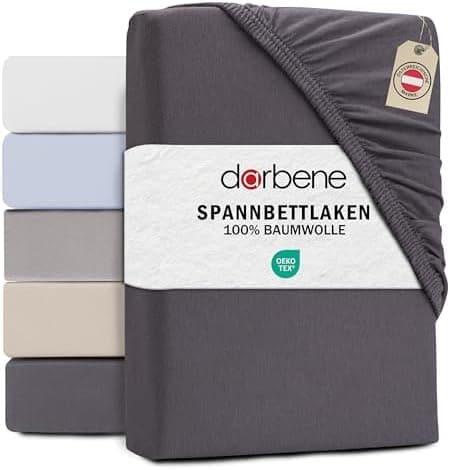Spannbettlaken 140x200 cm – Jersey Baumwolle, Oeko‑TEX zertifiziert