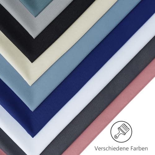 REDKEY Kissenbezug 40x80 cm 2er Set – gebürstetes Mikrofaser, Reißverschluss, waschbar bis 40°C – Anthrazit