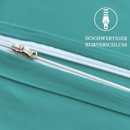 Kissenbezug 40x80 cm 2er Set – 100% Mikrofaser Beige, weich & bügelfrei mit Reißverschluss