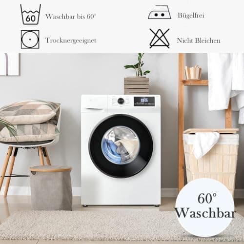 Kissenbezug 40x80 cm 2er Set – 100% Mikrofaser Beige, weich & bügelfrei mit Reißverschluss