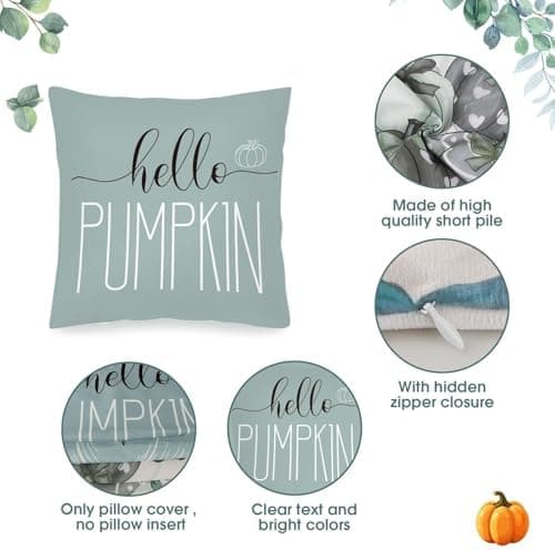 Aitsite 4er-Pack Weihnachts-Kissenbezüge 45 x 45 cm – Winterliche Dekoration für Sofa & Wohnzimmer