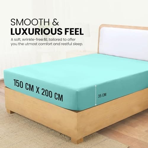 Utopia Bedding Spannbettlaken 180×200 cm – Grau, gebürstete Polyester‑Mikrofaser, OEKO‑TEX zertifiziert