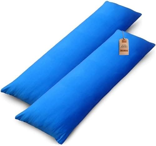 NatureMark Jersey Kissenbezüge – weich & atmungsaktiv, hautfreundlich – 40x40 cm, Anthrazit