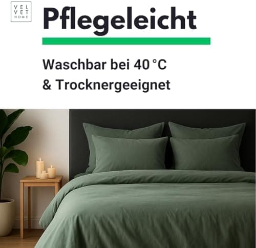 Bettwäsche 155x220 Baumwolle Jeans Blau – 2-teilig mit Reißverschluss, Bettbezug 155x220 + Kissenbezug 80x80