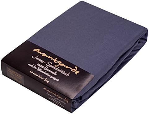 AVANTGARDE Spannbettlaken 180x200–200x220 cm, 40 cm Steg – 100% Jersey-Baumwolle 170 g/m², OEKO-TEX – passend für Boxspr