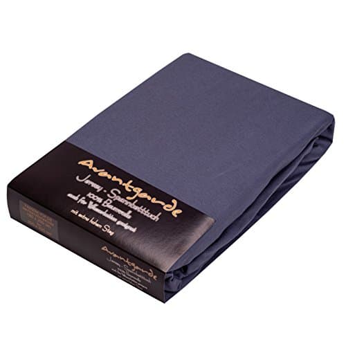 AVANTGARDE Spannbettlaken 180x200–200x220 cm, 40 cm Steg – 100% Jersey-Baumwolle 170 g/m², OEKO-TEX – passend für Boxspr