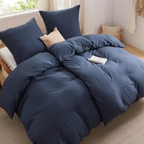 BEDSURE Bettwäsche 135x200 4‑teilig – Weiches Baumwoll‑Feeling Bettwäsche‑Set 135 x 200 cm, inkl. 2 Kissenbezüge 80x80,
