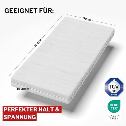 Spannbettlaken 140x200 cm – Jersey Baumwolle, Oeko‑TEX zertifiziert