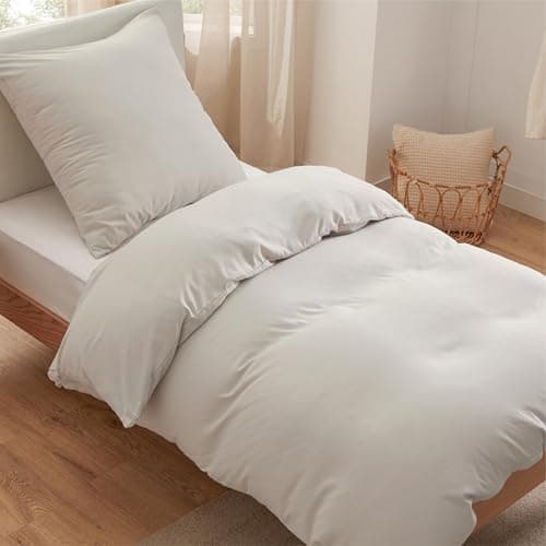 BEDSURE Bettwäsche 135x200 4‑teilig – Weiches Baumwoll‑Feeling Bettwäsche‑Set 135 x 200 cm, inkl. 2 Kissenbezüge 80x80,