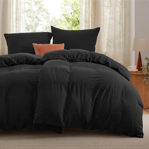 BEDSURE Bettwäsche 135x200 4‑teilig – Weiches Baumwoll‑Feeling Bettwäsche‑Set 135 x 200 cm, inkl. 2 Kissenbezüge 80x80,