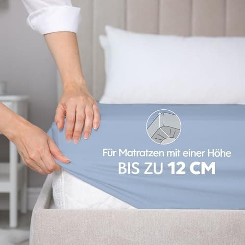 Dreamzie Spannbettlaken 70 x 200 cm – 100% Jersey‑Baumwolle, 150 g/m², OEKO‑TEX® STANDARD 100 – Anthrazit
