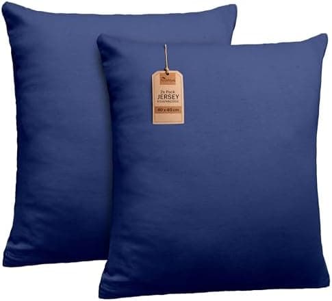 NatureMark Jersey Kissenbezüge – weich & atmungsaktiv, hautfreundlich – 40x40 cm, Anthrazit
