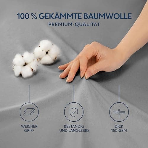 Dreamzie Spannbettlaken 70 x 200 cm – 100% Jersey‑Baumwolle, 150 g/m², OEKO‑TEX® STANDARD 100 – Anthrazit