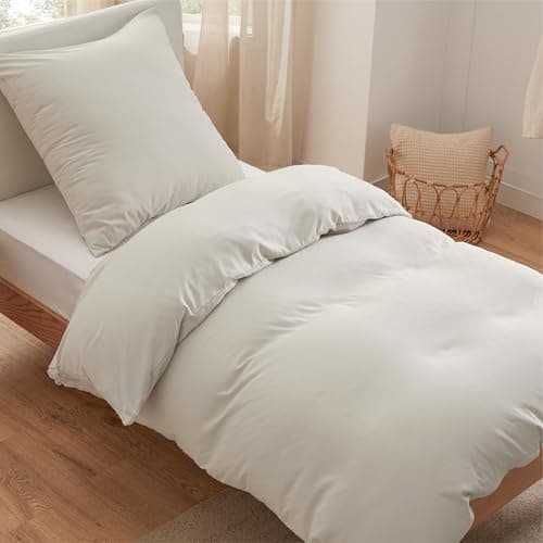 BEDSURE Bettwäsche 135x200 4‑teilig – Weiches Baumwoll‑Feeling Bettwäsche‑Set 135 x 200 cm, inkl. 2 Kissenbezüge 80x80,
