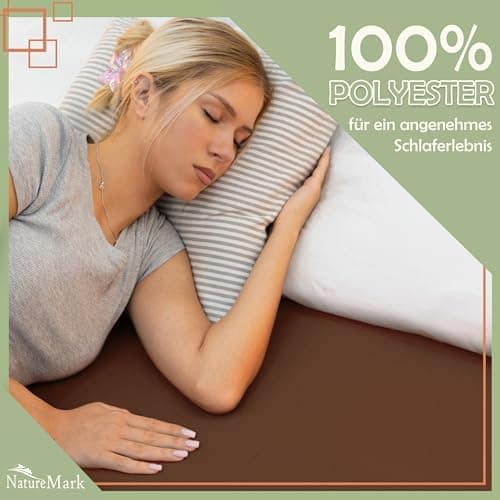 NatureMark Mikrofaser-Spannbettlaken 90x200–100x200 cm, türkis