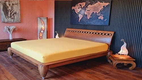 AVANTGARDE Spannbettlaken 180x200–200x220 cm, 40 cm Steg – 100% Jersey-Baumwolle 170 g/m², OEKO-TEX – passend für Boxspr