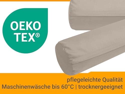 Doppelpack Baumwoll-Kissenbezüge 40 x 15 cm – Navyblau, schlichtes modernes Design