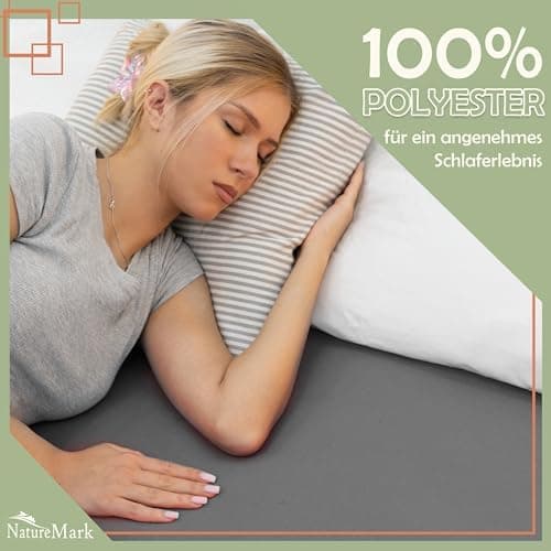 NatureMark Mikrofaser-Spannbettlaken 90x200–100x200 cm, türkis