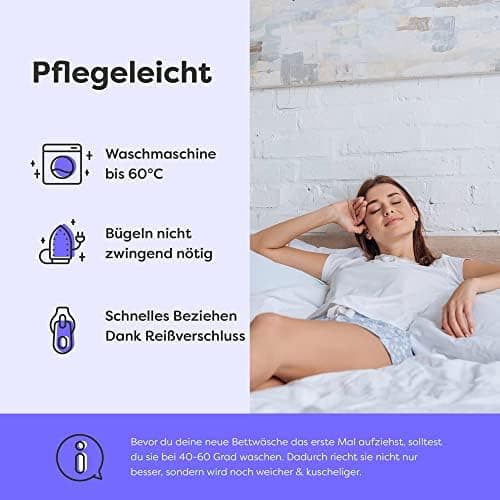 Bettwäsche 135×200 cm – Anthrazit, kuschelig weich & bügelfrei – ÖKO‑TEX MADE IN GREEN | 1x Bettbezug 135×200 + 1x Kisse