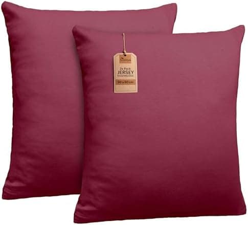 NatureMark Jersey Kissenbezüge – weich & atmungsaktiv, hautfreundlich – 40x40 cm, Anthrazit