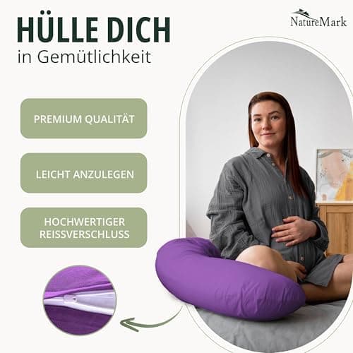 NatureMark Jersey Kissenbezüge – weich & atmungsaktiv, hautfreundlich – 40x40 cm, Anthrazit