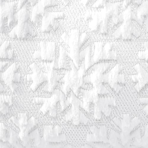 Artscope 2er-Set Kissenbezüge (40x40 cm) – weicher Kurzplüsch Wollsamt, Schneeflocke Creme Beige