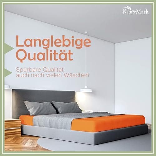 NatureMark Mikrofaser-Spannbettlaken 90x200–100x200 cm, türkis