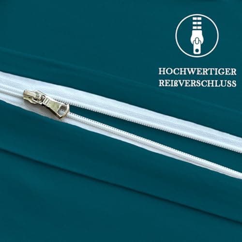 Kissenbezug 40x80 cm 2er Set – 100% Mikrofaser Beige, weich & bügelfrei mit Reißverschluss