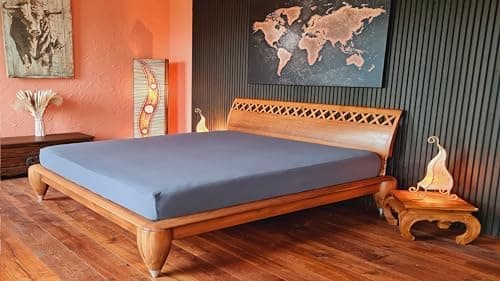AVANTGARDE Spannbettlaken 180x200–200x220 cm, 40 cm Steg – 100% Jersey-Baumwolle 170 g/m², OEKO-TEX – passend für Boxspr