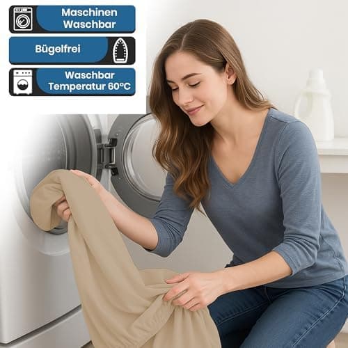 Spannbettlaken 140x200 cm – 100% Baumwoll‑Jersey, passend für Matratzen bis 25 cm Höhe