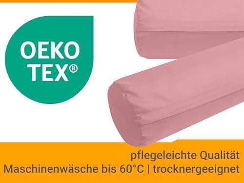 Doppelpack Baumwoll-Kissenbezüge 40 x 15 cm – Navyblau, schlichtes modernes Design