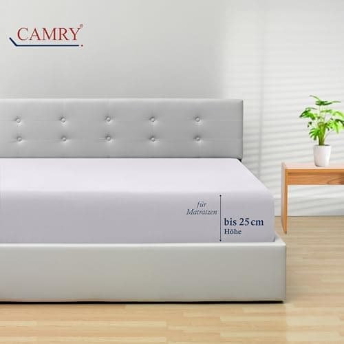 Camry Spannbettlaken 180x200–200x200 cm – Baumwoll‑Jersey Orange