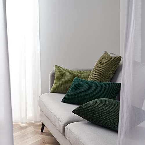 Topfinel Kissenbezüge 40x40 cm 4er-Set Rosa – Cord-Optik, flauschig, GRS‑zertifiziert