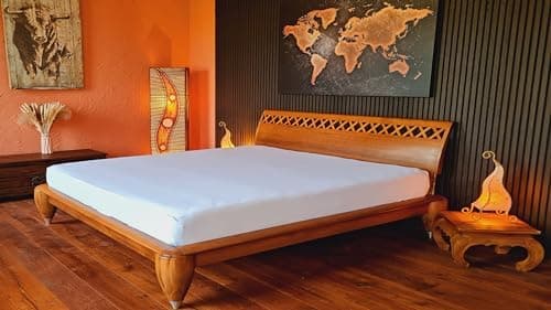 AVANTGARDE Spannbettlaken 180x200–200x220 cm, 40 cm Steg – 100% Jersey-Baumwolle 170 g/m², OEKO-TEX – passend für Boxspr