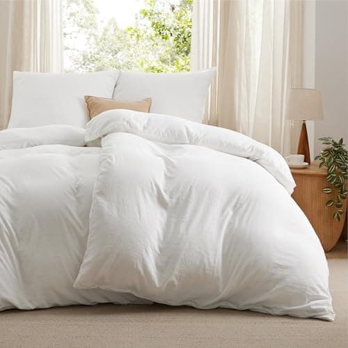 BEDSURE Bettwäsche 135x200 4‑teilig – Weiches Baumwoll‑Feeling Bettwäsche‑Set 135 x 200 cm, inkl. 2 Kissenbezüge 80x80,