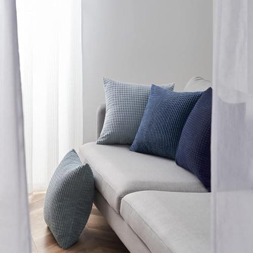 Topfinel Kissenbezüge 40x40 cm 4er-Set Rosa – Cord-Optik, flauschig, GRS‑zertifiziert