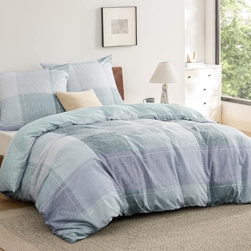 BEDSURE Bettwäsche-Set 135x200 (4-teilig) – Wendebettwäsche OEKO-TEX STANDARD 100 mit Reißverschluss, 2×80x80 Kissenbezü
