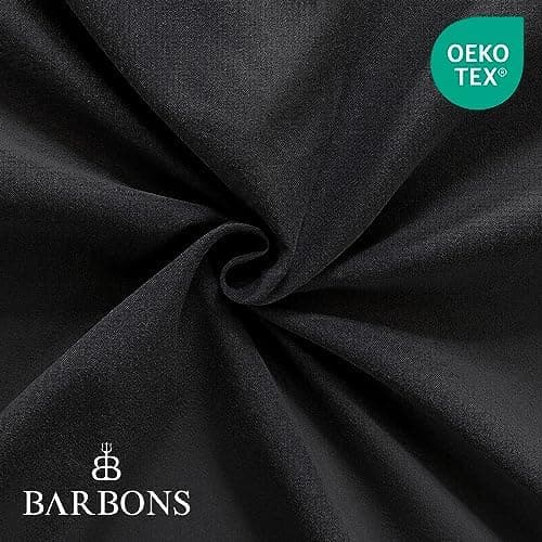 BARBONS Spannbettlaken 140x200 cm – 100% Baumwolle Jersey, für Boxspringbett & Matratzen bis 27 cm – Hellgrau
