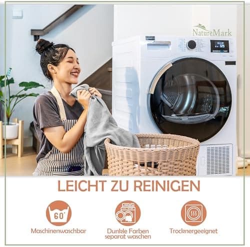 NatureMark Mikrofaser-Spannbettlaken 90x200–100x200 cm, türkis