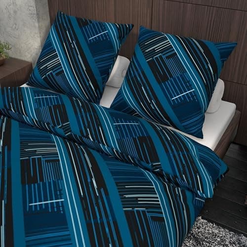 LARAWELL Bettwäsche-Set 135x200 Baumwolle