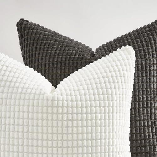 Topfinel Kissenbezüge 40x40 cm 4er-Set Rosa – Cord-Optik, flauschig, GRS‑zertifiziert