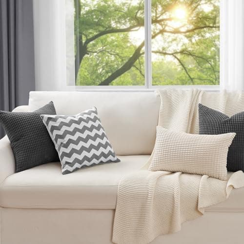Topfinel Kissenbezüge 40x40 cm 4er-Set Rosa – Cord-Optik, flauschig, GRS‑zertifiziert