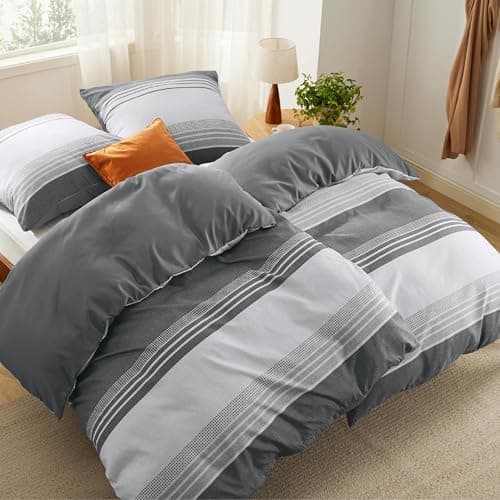 BEDSURE Bettwäsche-Set 135x200 (4-teilig) – Wendebettwäsche OEKO-TEX STANDARD 100 mit Reißverschluss, 2×80x80 Kissenbezü