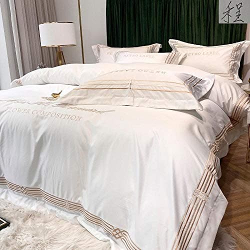 Doppelseitiger Sommer-Bettbezug aus europäischer Eisseide, kühlend & wendbar – 4‑teiliges Set 200×230 cm für 1,5 m Bett