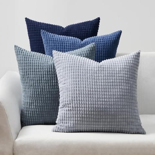Topfinel Kissenbezüge 40x40 cm 4er-Set Rosa – Cord-Optik, flauschig, GRS‑zertifiziert