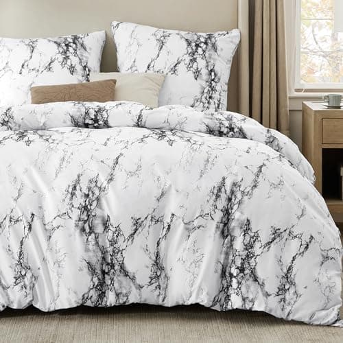 BEDSURE Bettwäsche-Set 135x200 (4-teilig) – Wendebettwäsche OEKO-TEX STANDARD 100 mit Reißverschluss, 2×80x80 Kissenbezü