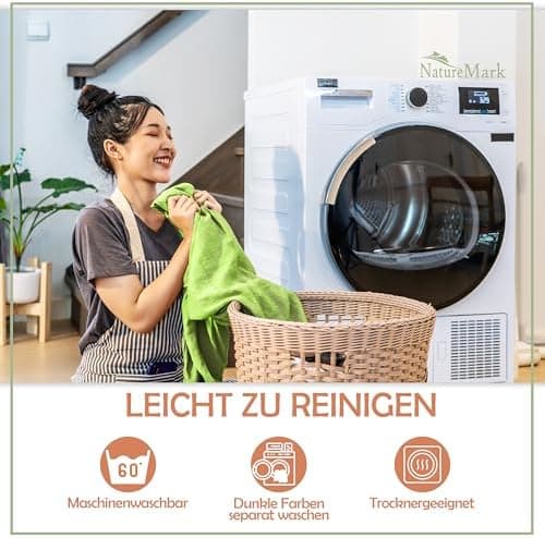 NatureMark Mikrofaser-Spannbettlaken 90x200–100x200 cm, türkis