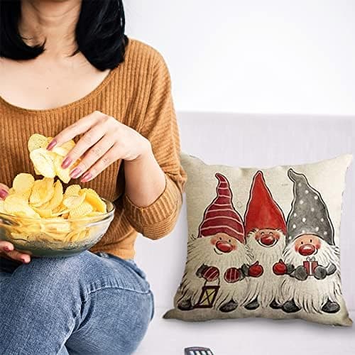 4er Set Kissenbezüge Weihnachten 40×80 cm – festliche Kissenhüllen für Sofa & Wohnzimmer
